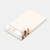 アースカラーのボヘミアンスタイルの花束(オーダーメイド) ポストイット (アングル)