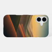 アースカラーのヴィンテージ・バレー iPhone 16ケース (裏面横)