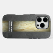 アースカラーの大理石テクスチャー Case-Mate iPhoneケース (裏面 (横))