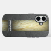 アースカラーの大理石テクスチャ Case-Mate iPhoneケース (裏面 (横))