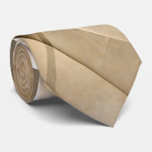 アースカラーの抽象的なモダンフラクタルアートテクスチャ ネクタイ (ロール)