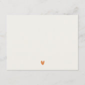 アースカラーの水彩画アフリカ風景のウェディング詳細 エンクロージャーカード (裏面)