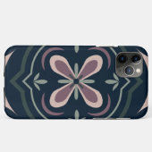アースカラーの花の幾何学タイル Case-Mate iPhoneケース (裏面(横))