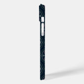 アースカラーの花柄の幾何学タイル Case-Mate iPhoneケース (裏面 / 左)