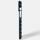 アースカラーの花柄幾何学タイル Case-Mate iPhoneケース (裏面 / 左)