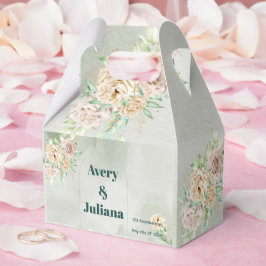 アースカラーの花 ボヘミアンスタイル エレガントなサグリーン フェイバーボックス