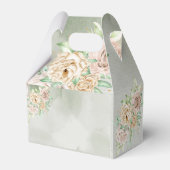 アースカラーの花 ボヘミアンスタイル エレガントなサグリーン フェイバーボックス (裏面サイド)