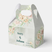 アースカラーの花 ボヘミアンスタイル エレガントなサグリーン フェイバーボックス (正面サイド)