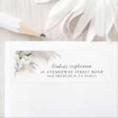 アースカラーの葉 パンパスグラス ボヘミア ラベル (インサイチュ)