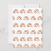 アースカラーパステルボホーレインボーオリジナルステーショナリー ノートカード (裏面)