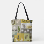 アースカラー抽象芸術トート トートバッグ (裏面)