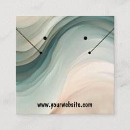 アースカラー ウェーブ イヤリング ディスプレイ カード