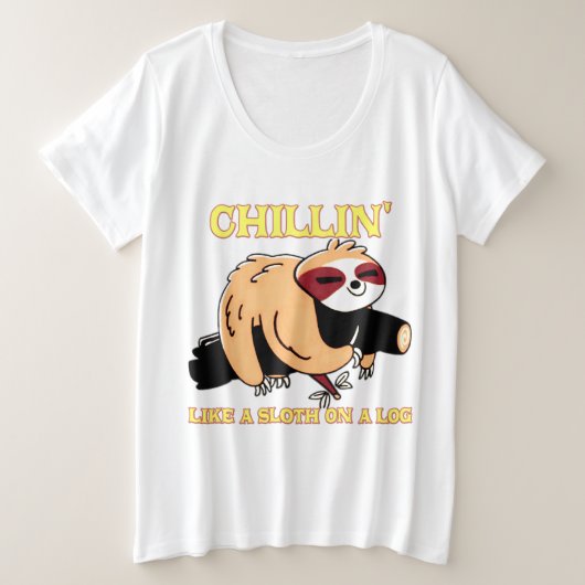 アースカラー プラスサイズTシャツ (デザイン正面)