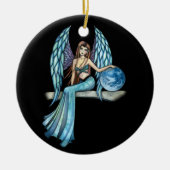 アースガーディアンジェルオーナメントバイモリーハリソン セラミックオーナメント (正面)