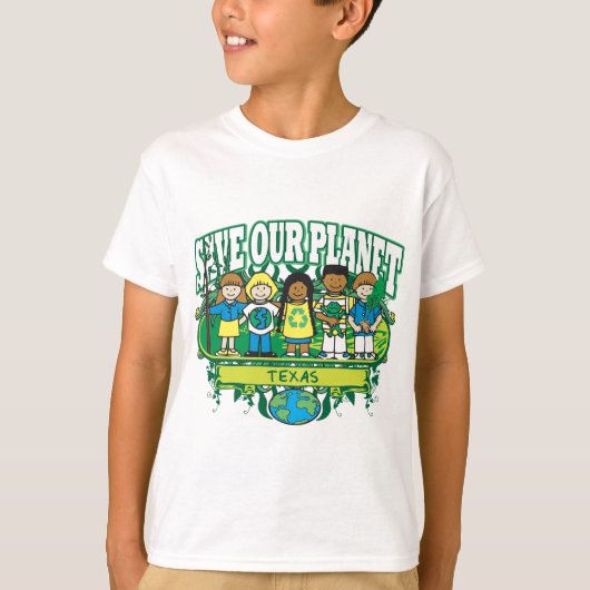 アースキッズテキサス州 Tシャツ (正面)