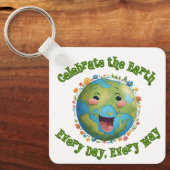 アースキ祝ーチェイン キーホルダー (正面)