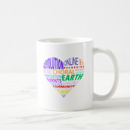 アースクワイアのワードクラウド コーヒーマグカップ