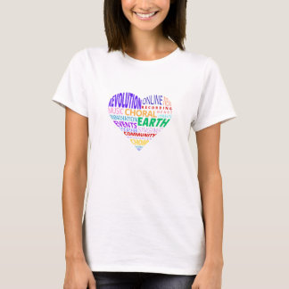アースクワイア ワードクラウド カラー Tシャツ