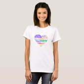 アースクワイア ワードクラウド カラー Tシャツ (正面フル)