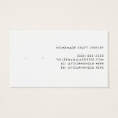 アースグリーンミニマルホワイトロゴのイヤリングディスプレイ (裏面)