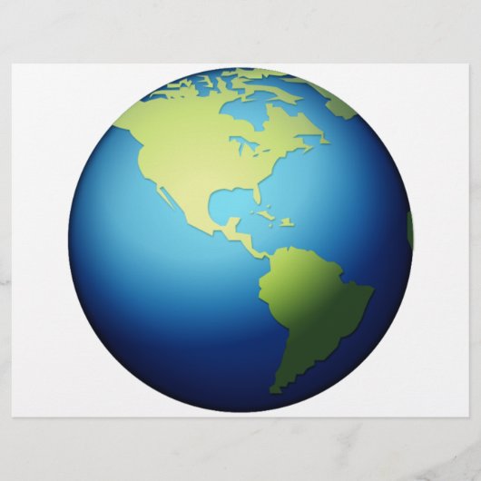 アースグローブアメリカ – 絵文字 チラシ (正面)