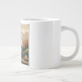 アースコジ保ーレトロ自然アドベンチャーエコアート ジャンボコーヒーマグカップ (右)