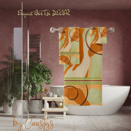 アースコンテンポラリートーン浴用タオルセット バスタオルセット