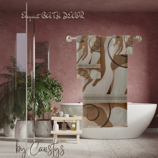 アースコンテンポラリートーン浴用タオルセット バスタオルセット