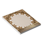 アースサテンレースサークルパーソナライズitメモ帳 ノートパッド (アングル)