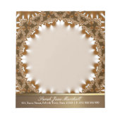 アースサテンレースサークルパーソナライズitメモ帳 ノートパッド (正面)