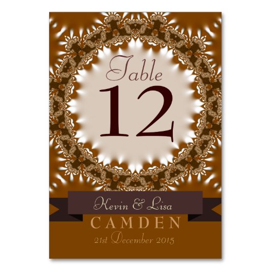 アースサテンレーステーブル番号カード テーブルナンバー (正面)