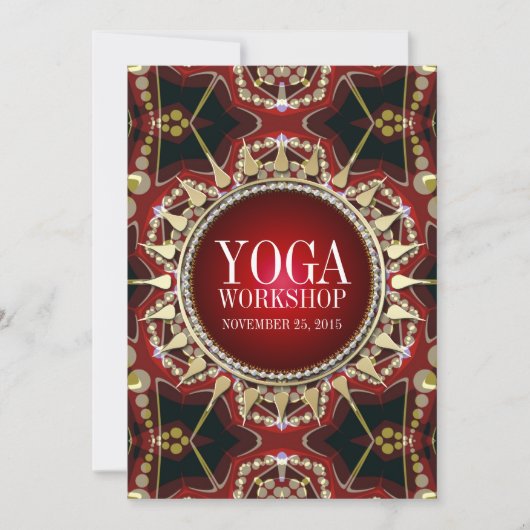 アースサンシャインヨガワークショップ招待状 招待状 (正面)