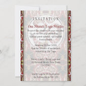 アースサンシャインヨガワークショップ招待状 招待状 (裏面)