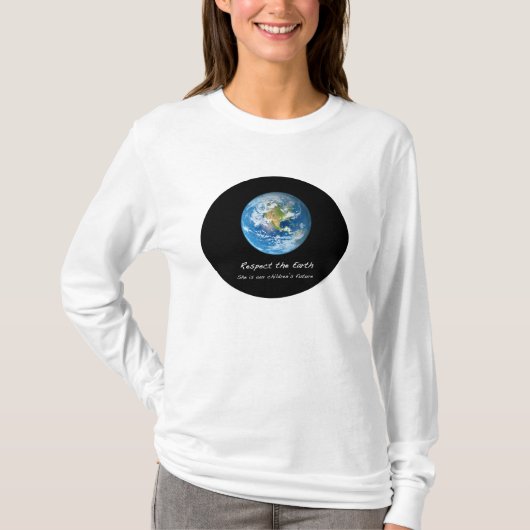 アースシャツを尊重する Tシャツ (正面)