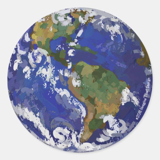 アースステッカー ラウンドシール (正面)