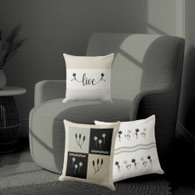 アースストライプのトーン"ライブ"装飾装飾用クッション