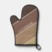 アースストライプトーンと名前をカスタムする 鍋つかみ (正面)