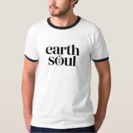 アースソウル ミニマリスト 美しいタイポグラフィ グラフィック Tシャツ