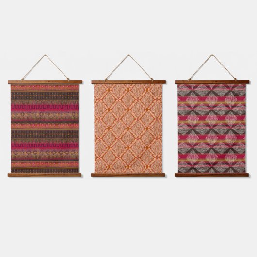 アースソングマッドクロスインスパイアの美しい 吊り下げ型タペストリー (トリプル)