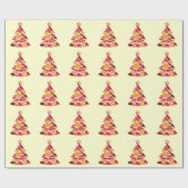 アースタイリッシュトモダン・クリスマスツリー ラッピングペーパー (フラット)