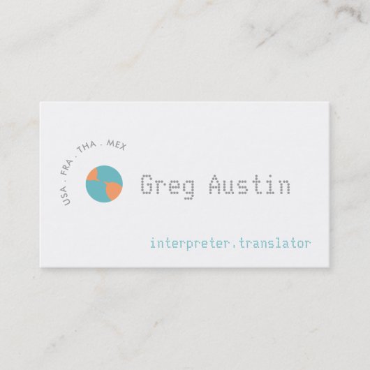 アースチャット 名刺 (正面)