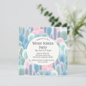 アースティウィンターパステルツリーズクリスマスパーティー 招待状 (スタンド正面)