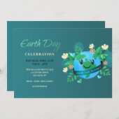 アースデイお祝い招待状 招待状 (正面/裏面)