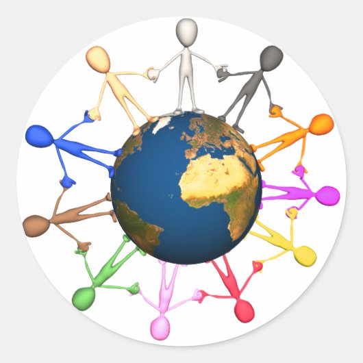 アースデイのシール ラウンドシール (正面)