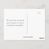 アースデイのリマインダー・ポストカード ポストカード (裏面)