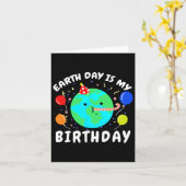 アースデイは私の誕生日アースデイ カード (黄色い花)