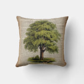 アースデイエコ辞書プリントヴィンテージオーク材 クッション (裏面)