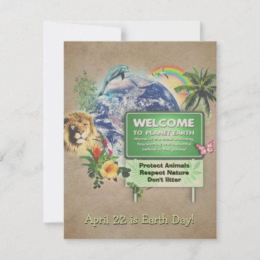 アースデイカード🌱 (正面)