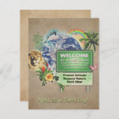 アースデイカード🌱 (正面/裏面)