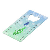 アースデイキーチェーンボトルオープナー クレジットカード栓抜き (正面アングル)